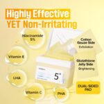 No.5 Vitamin-Niacinamide Concentrated Pad 180ml (70Pads)- Numbuzin - Imagen 2