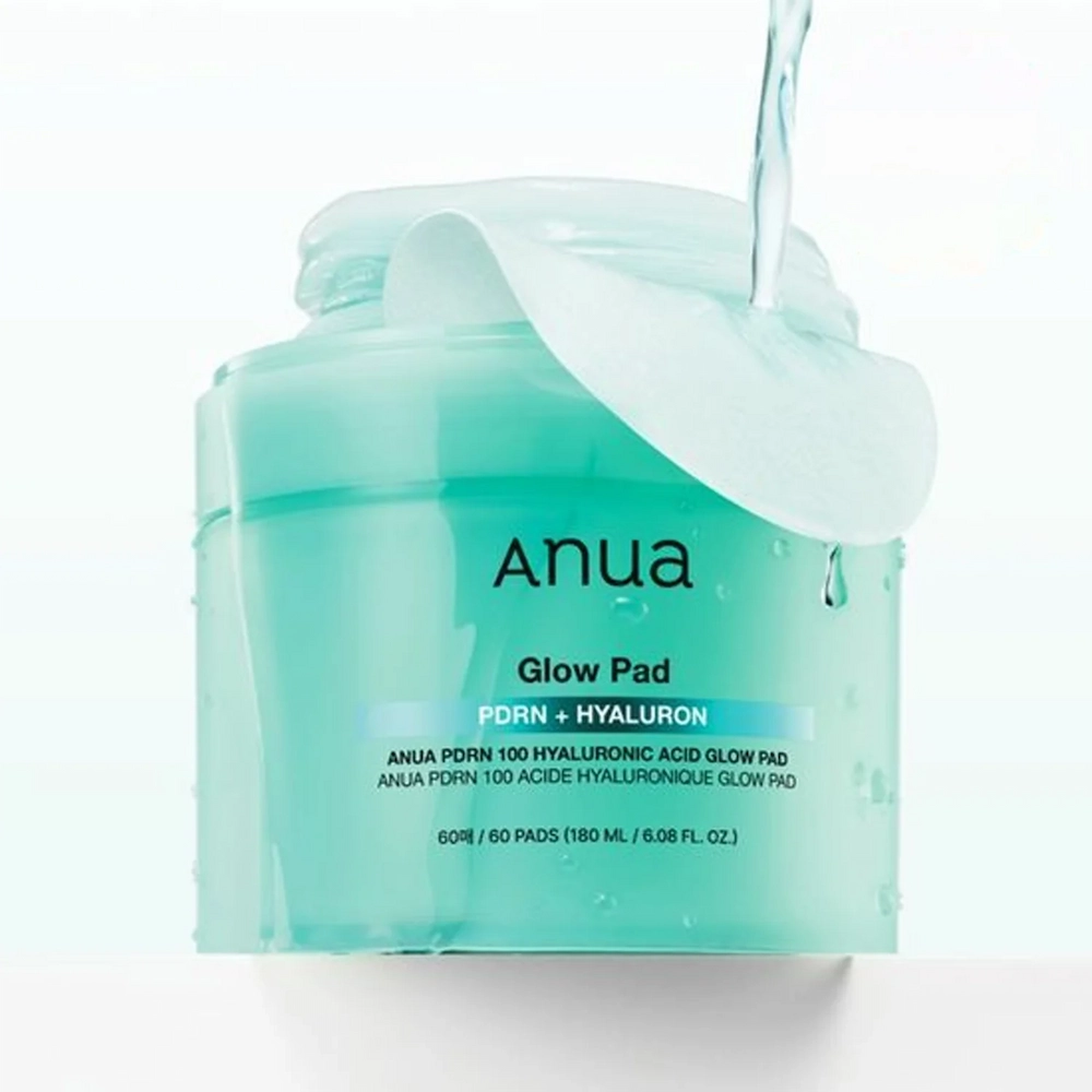 AnuaPDRN100HyaluronicAcidGlowPad60P-2 (1) PDRN Hyaluronic Glow Pad 180ml (60unidades) - Anua - Imagen 1